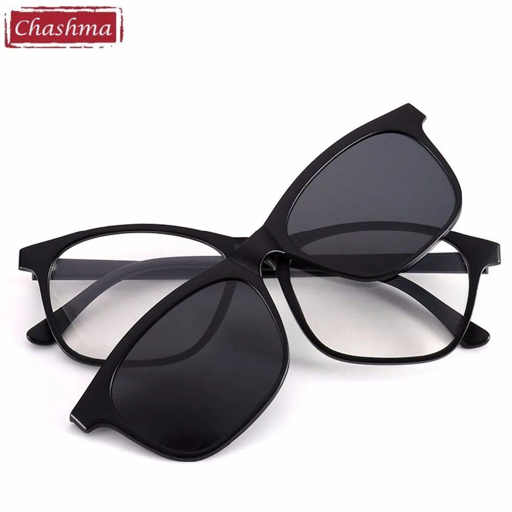 Chashma Brand Clip Sun Glasses Optical Glasses Frame with Clip Polarized Sunglasses for Women and Men Magnetic Glasses