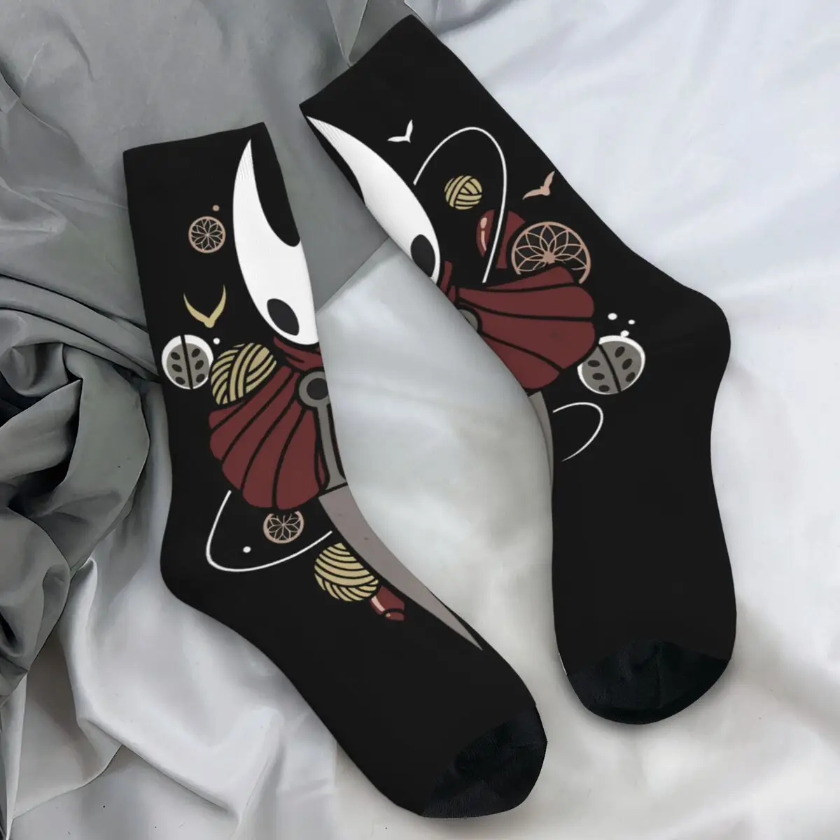 Мужские носки Hollow Knight Game The Knight Born in The Abyss Чулки Зимние корейские мягкие носки Нескользящие носки для скалолазания с графикой