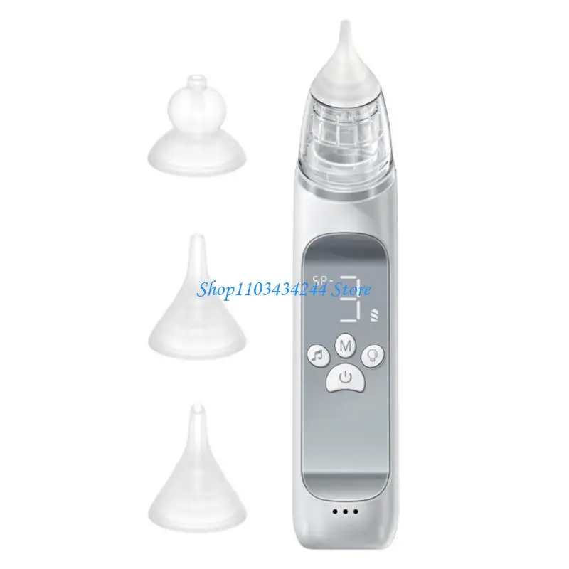 Baby Nose Sucker Nasal Cleaner Tool with Soft Tips and Built in Music & LED Lights for Congestion Relief User Friendly view 5