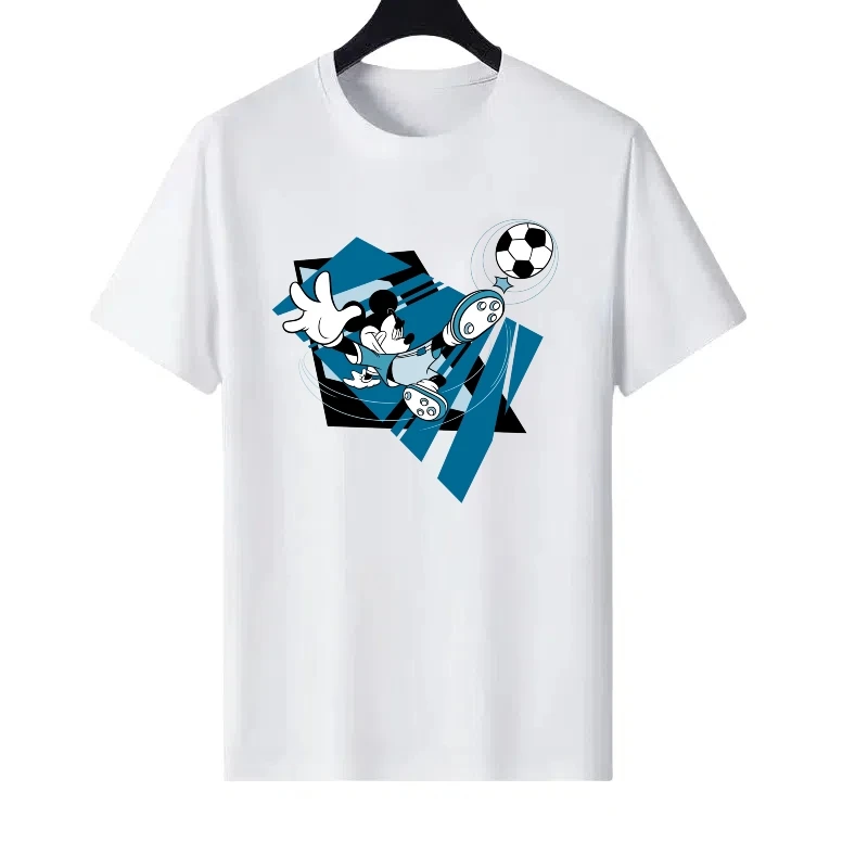 

Disney Mickey Mouse Pattern Woman Casual Parent-child Clothing Loose Tops Ladies Cheap Short Sleeves T-Shirt Men Y2k Sweatshirts