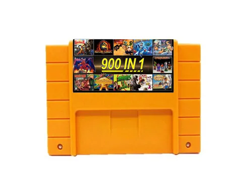 DIY SNES 900 in 1 Game Cartridge version for  V1 US/JP/EU  Edition 16-bit Game Console Cartridges