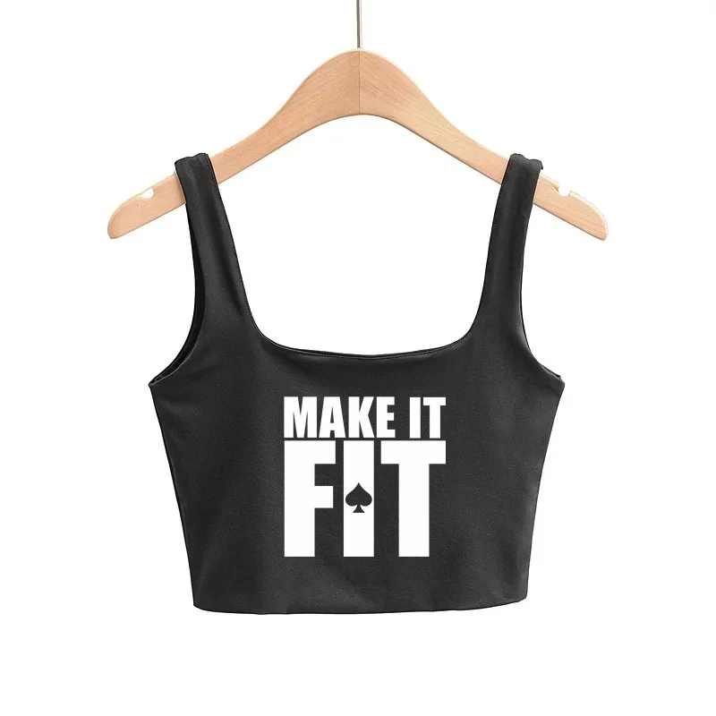 MAKE IT FIT Sexy Clothing for Women Cute Tanks Fashion Girl Lovely Slim Top Camis Sleeveless Double Ladies Good Quality Tops