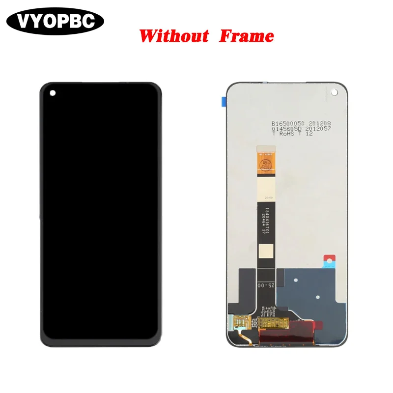 For OPPO Realme 8 5G Original LCD Display With Frame Panel Digitizer Assembly Repair Replacement Parts RMX3241 Touch Screen