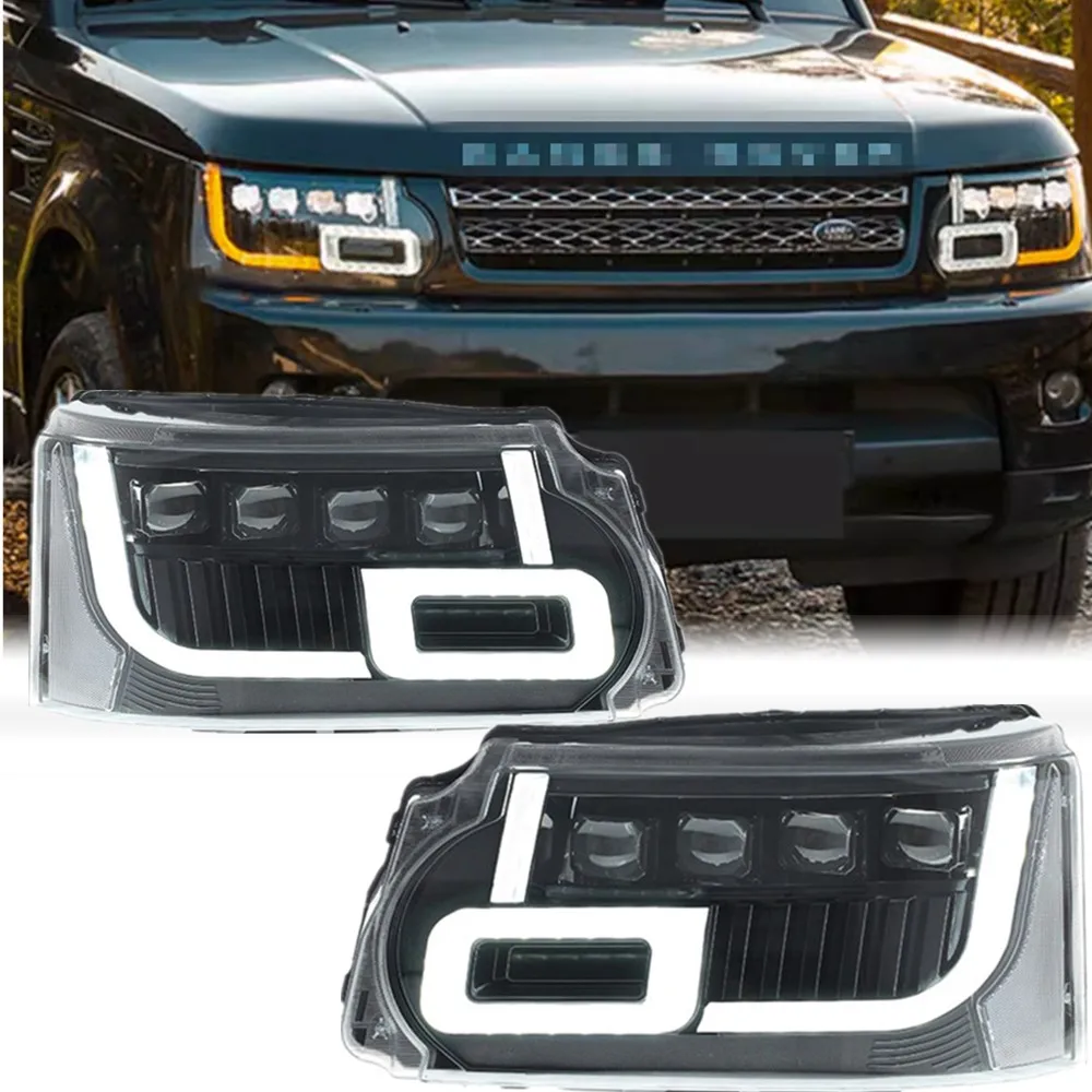 Car Accessories Led Headlights For Land Rover Range Rover L322 Sport L320 2010 2011 2012 2013 Old Upgrade New Led Front Lights