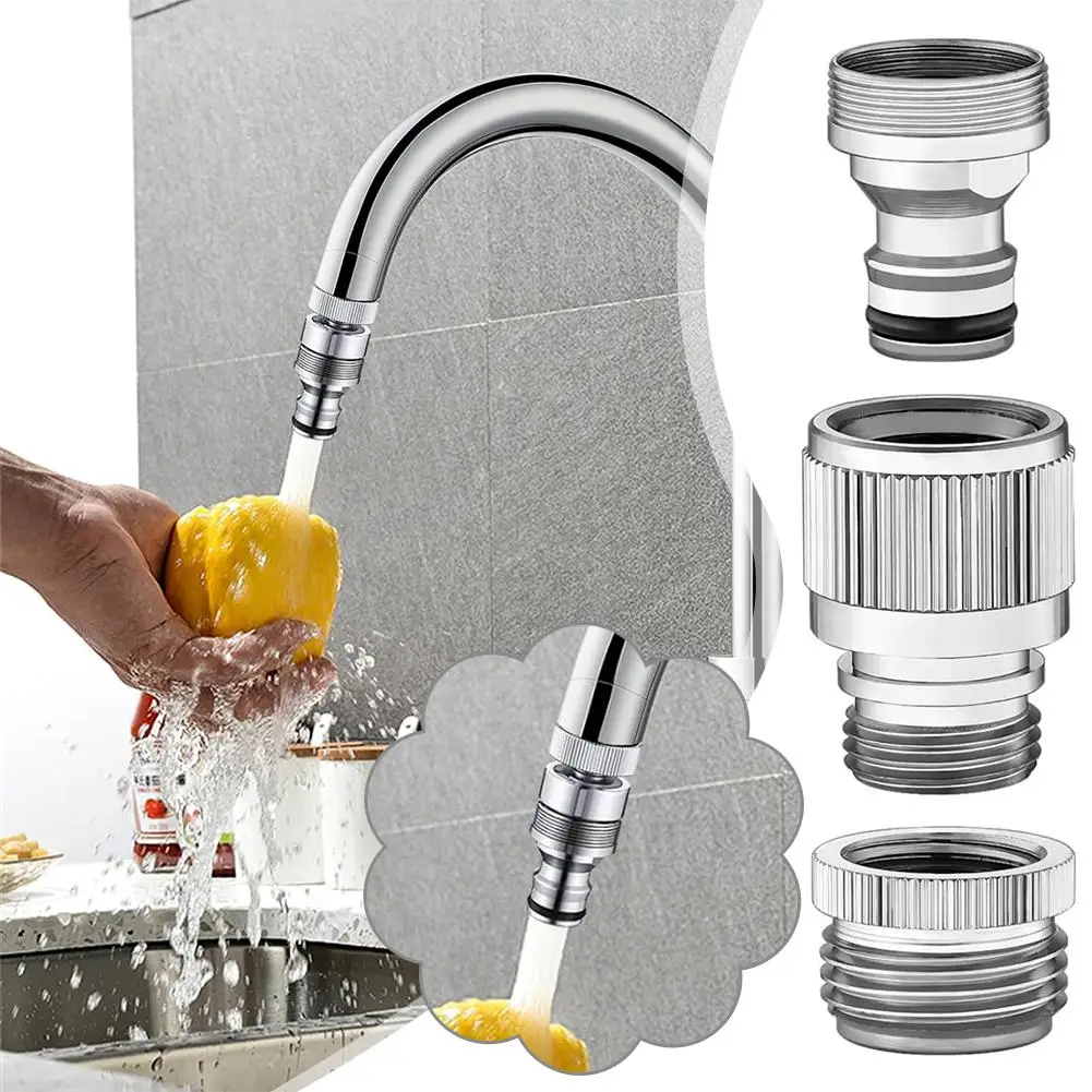 Garden Hose Adapter Faucet Connector Quick Release Universal Kitchen Sink Tap Hose Attachment Pipe Fitting Brass Aerator