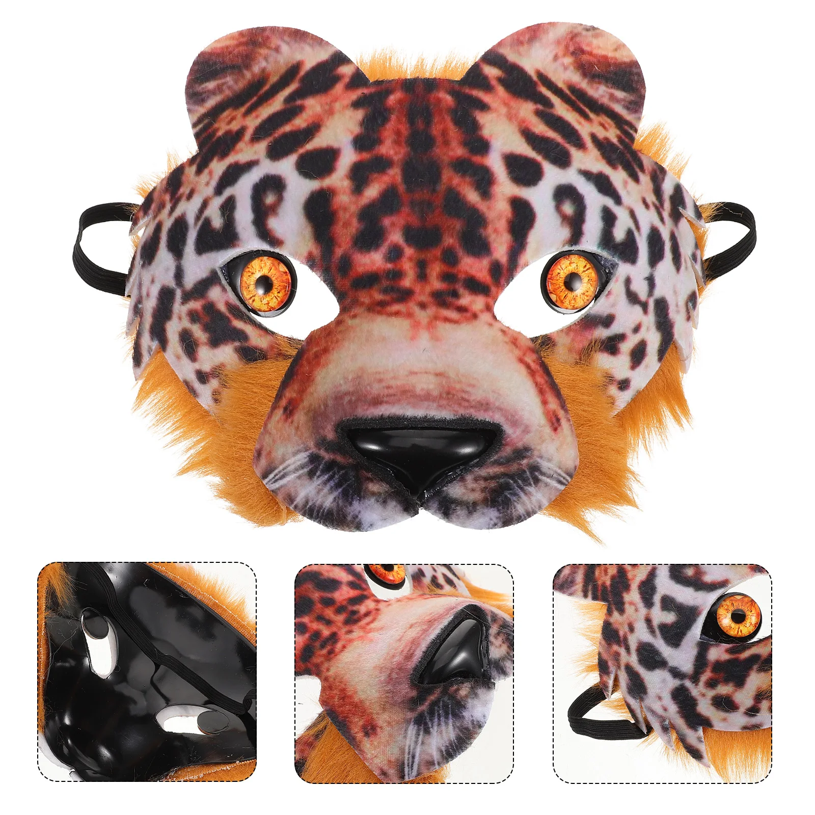 Animal Mask Leopard Masquerade Halloween Party Accessories Horror Costume