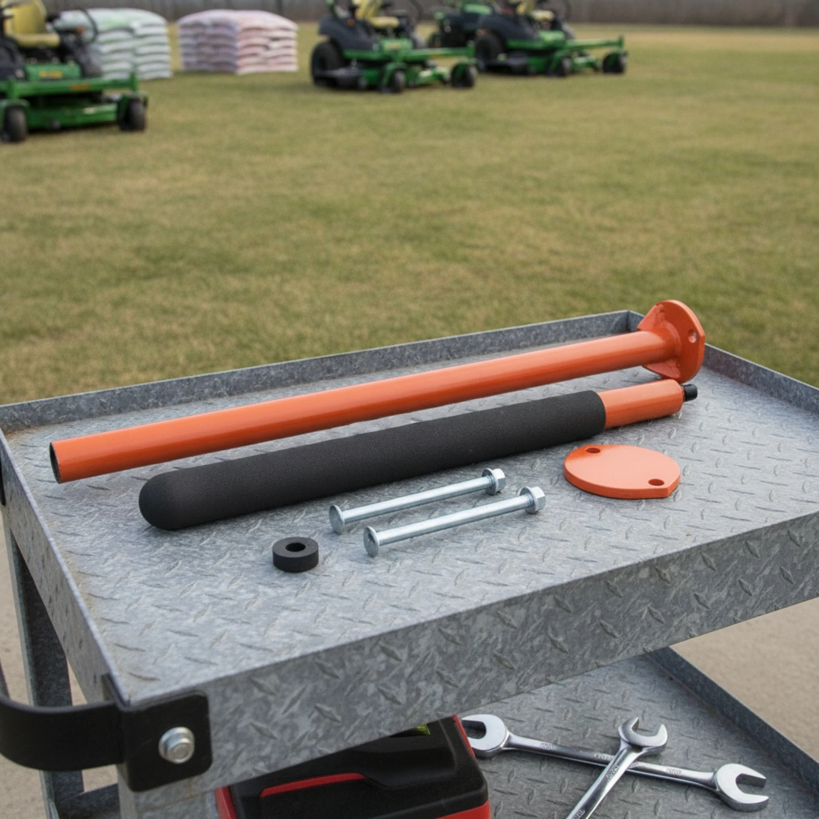 Zero Turn Mower Assist Handle Easy to Install Mower Assist Handle Kit Grab Bar Cushioned Grab Assistant Bar Ergonomic