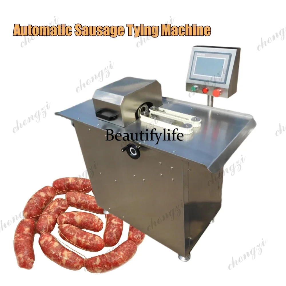 Industrial Automatic Sausage Linker Machine Ham Knot Tying Machine Sausage Tie Wire Binding Fast Knotting And Tying Machine