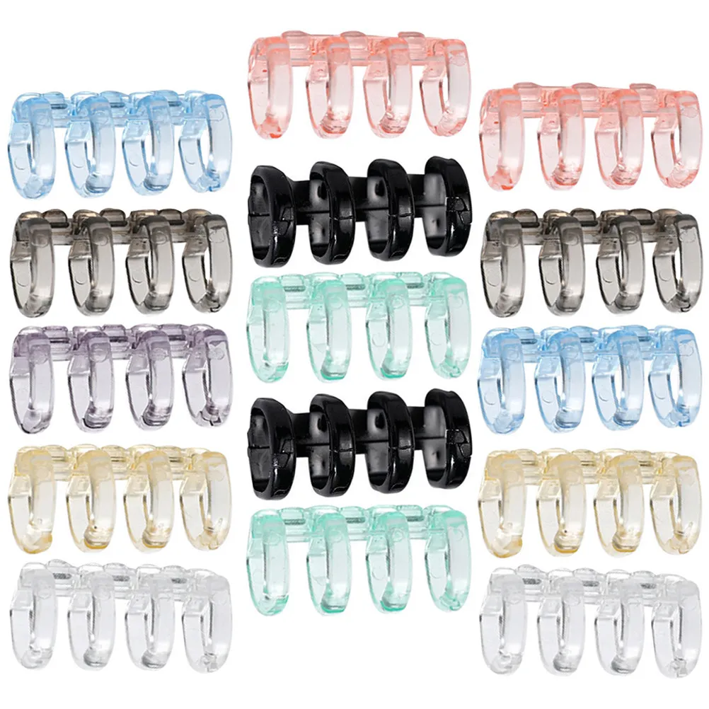 

16Pcs Plastic Book Binder Rings Loose Leaf Rings Adjustable Notebook Binding Supplier for Home School Office Book Notebook Ring
