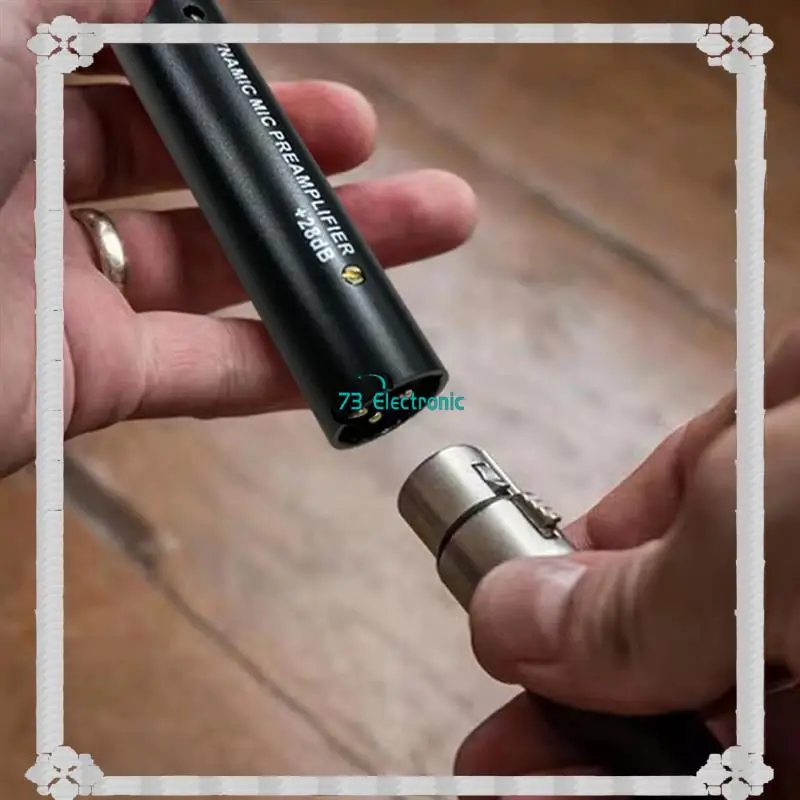 24-Hour Delivery DM1 Dynamic Amplifier For DM1 Dynamic 28DB Gain Mic Amplifier For Dynamic And Passive Ribbon Microphones