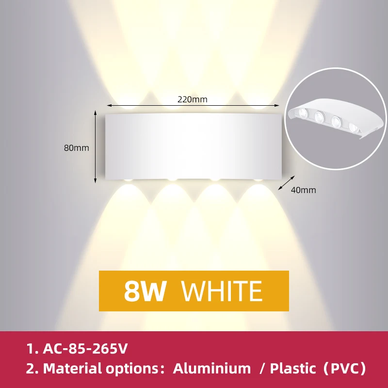 CHENBEN Wand leuchte LED wasserdicht Outdoor Wohnkultur Lampe Leuchte Beleuchtung Außen leuchte Innen garten LED Lampe Innen Wand anwenden 6