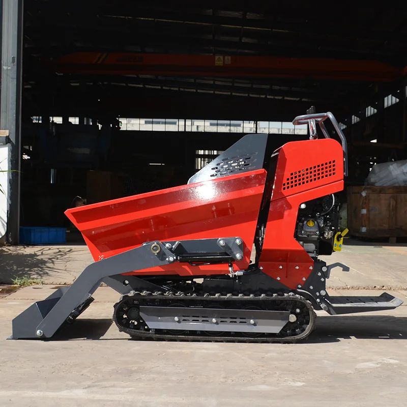 

Customized Free Delivery OKC50 Rubber Tracked Vehicle 500kg Gasoline Hydraulic Multi-functional Crawler-type Mini Dump Truck