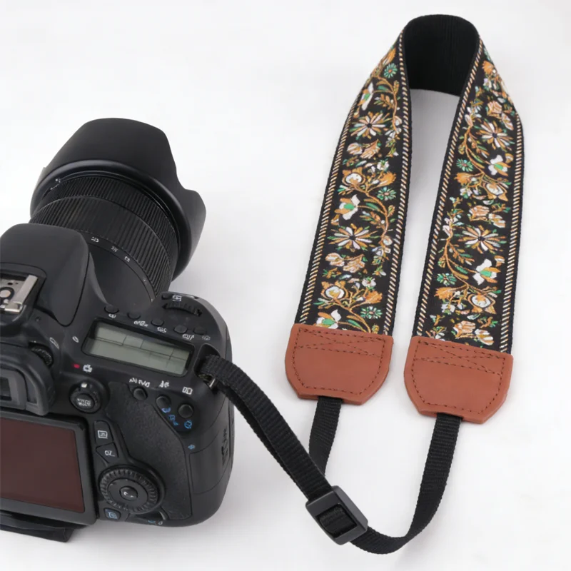 Universal Camera Strap for DSLR/Mirrorless, Anti-Pressure Comfort Shoulder Neck Strap Retro Vintage Photography Accessories