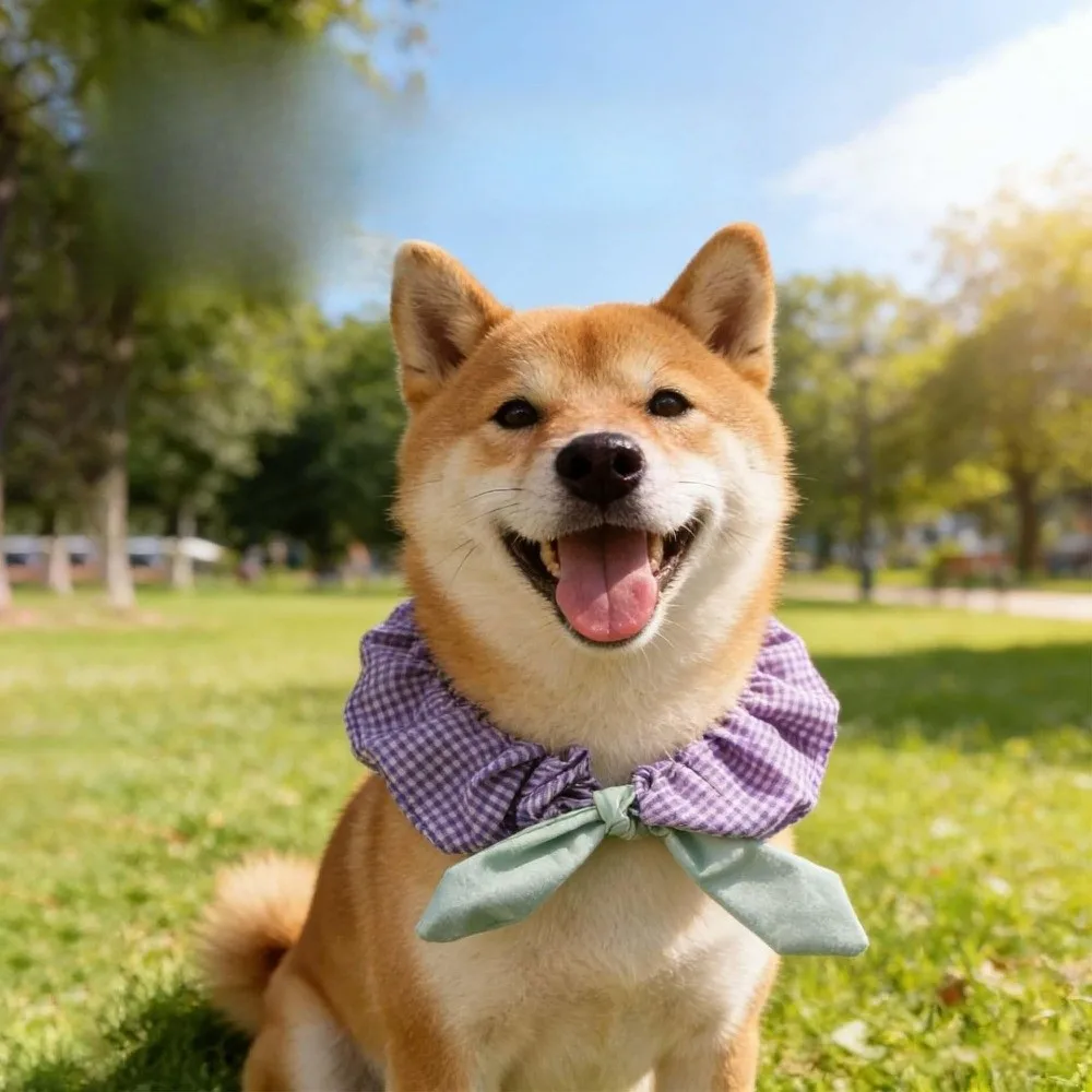 Pet Accessories Adjustable Pet Cat Scarf Plaid Pattern Elastic Band Dog Collar Decorative Comfortable Cat Bow Tie Take Photos