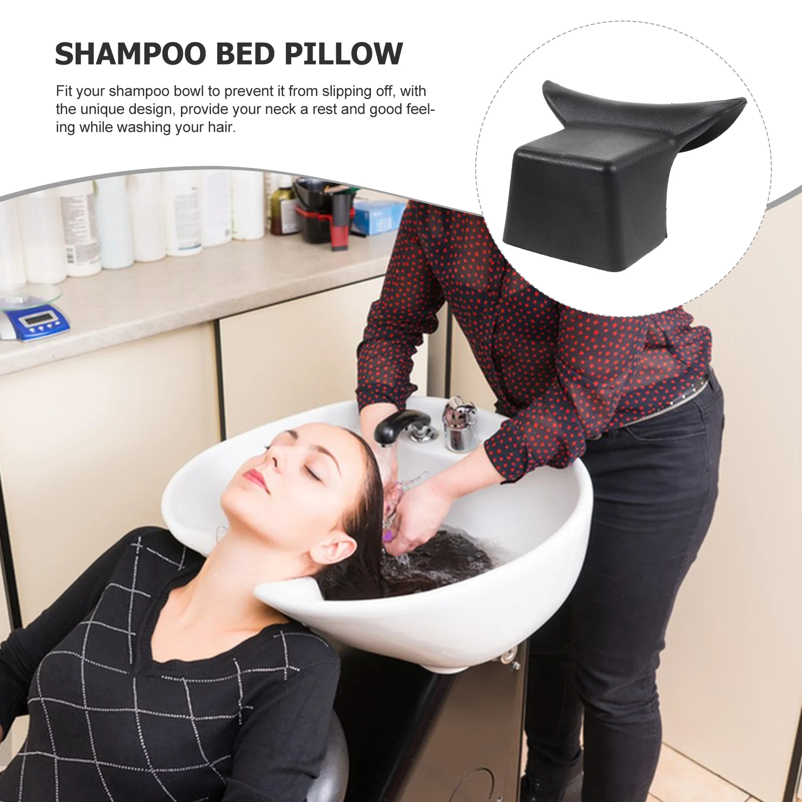 Shampoo Pillow Lumbar Cashmere Warm Binder Neck Rest Cushion Hair Salon Supplies Easy