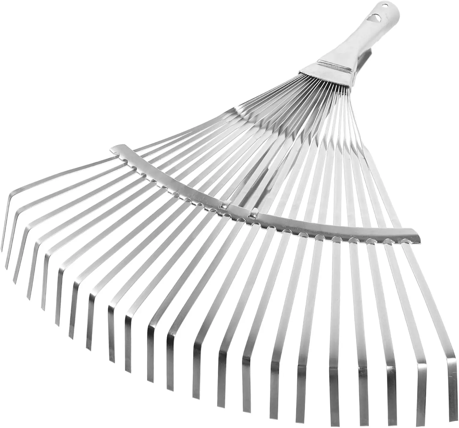 

Garden Leaf Rake Adjustable Shrub Rake Metal Mulch Rake Long Handle Expandable Rake Head Fallen Leaves Loose Soil Tool for Lawn