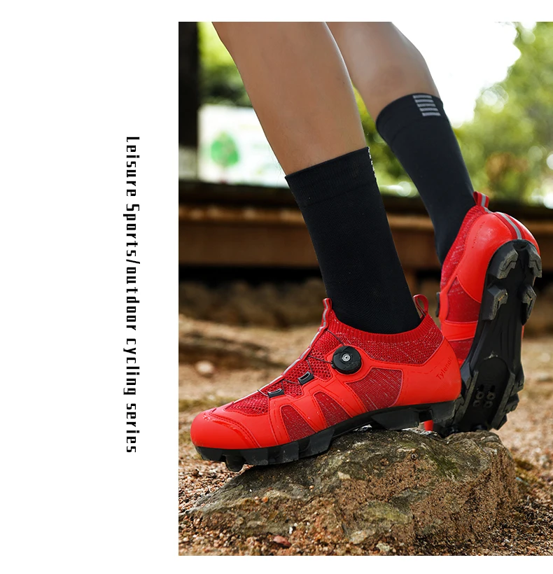 Männer MTB Radfahren Schuhe Atmungsaktive Stollen Rennrad Schuhe Racing Geschwindigkeit Turnschuhe Frauen Mountainbike Schuhe für Shimano SPD SL – Detail 20