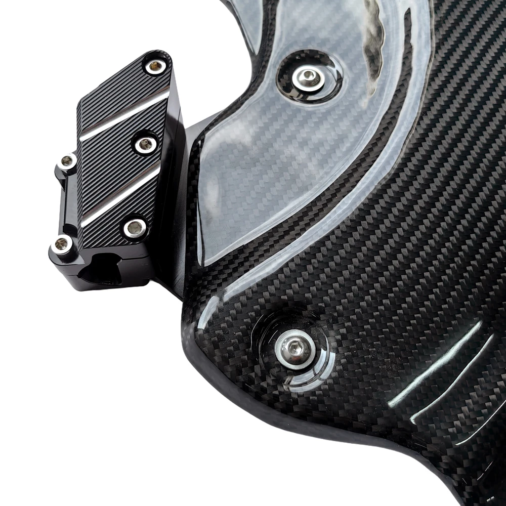 Carbon Fiber Front Brake Disc Guard Anti-scratch Protection Cover for BMW S1000R S1000RR M1000RR 2019-2024 view 5