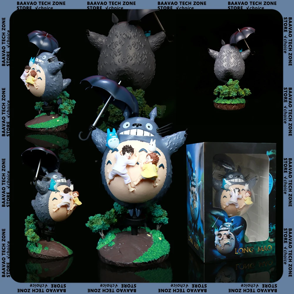 19cm My Neighbor Totoro Figures Hayao Miyazaki Anime Figure Cute Statue Figurine Pvc Model Doll Desk Decoration Toys Gift