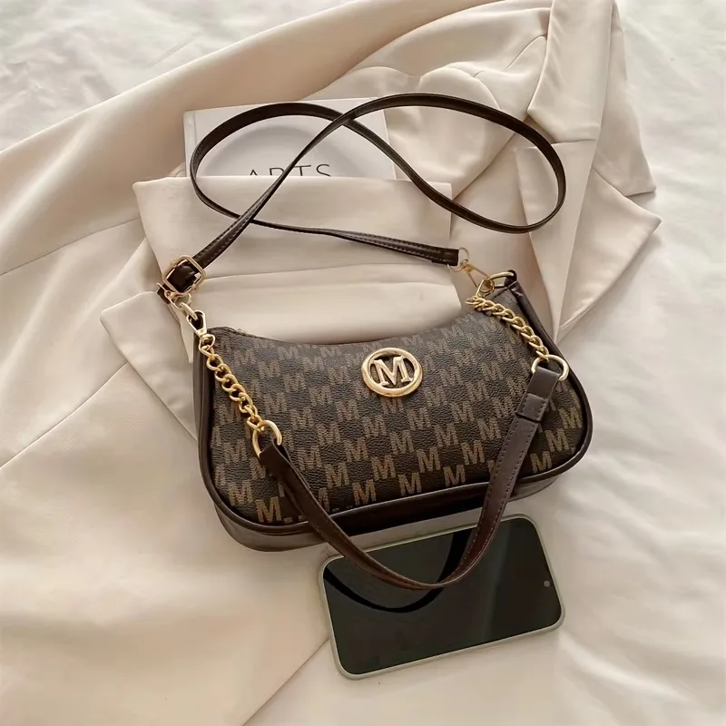 Bolso de Mano Estilo Vintage 2026, Bolso Bandolera con Correa Ajustable, Bolso de Hombro para Mujer, Bolso Tote Sofisticado