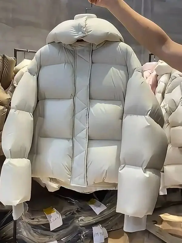 

ort Hooded Parka Coat Thi Warm down Cotton Jaet Women's Spring Faion Outerwear Sli Casual Comfortable Cotton Clothes