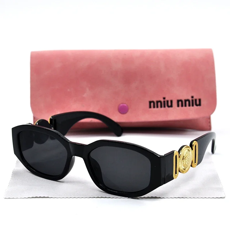 

2024 New fashion large frame sunglasses Medusa Women's retro brand designer Square Fishing sunglasses Men's sunglasses