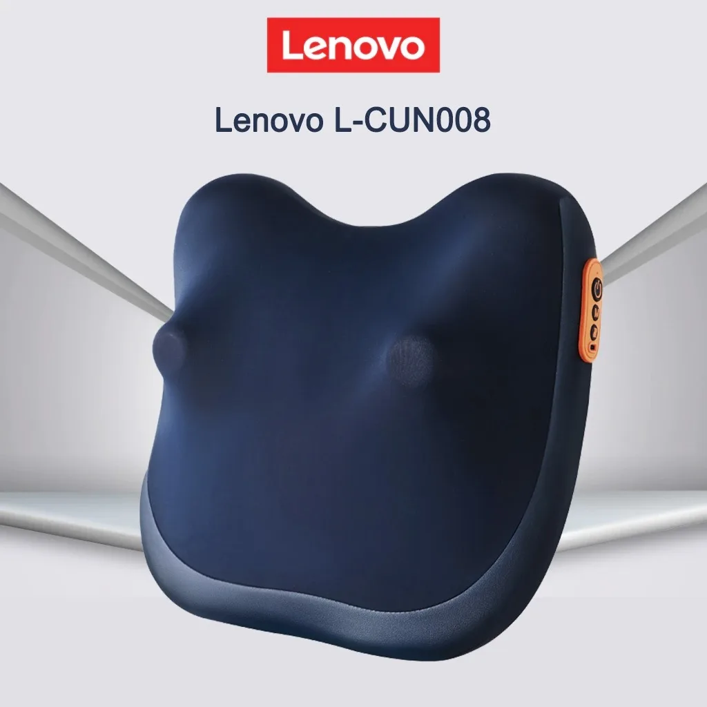 

Lenovo Massage Pillow Red Light Heating Whole Body Usable Multifunctional Neck Back Head Massager for Car Home Use Gift Box