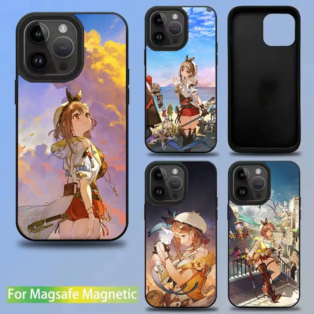 

Game A-Atelier Ryza Phone Case For iPhone 16,15,14,13,12,11,Pro,Max,Plus,Mini,SE New Magsafe Magnetic Wireless Charging