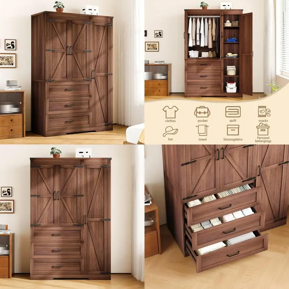 3 Door Armoire Ward…