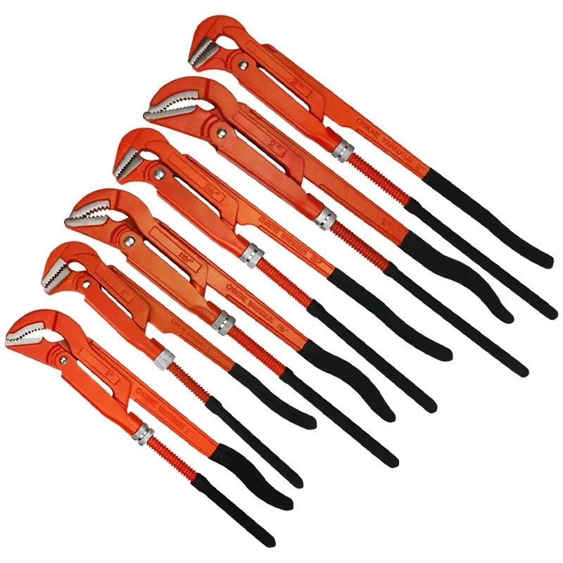 

Клещи Eagle Point 1/1.5/2 дюйма, быстрозажимной трубный ключ 45° ° /90 ° Промышленные плоскогубцы с большим раскрытием губок, сверхмощные, для сантехнических работ