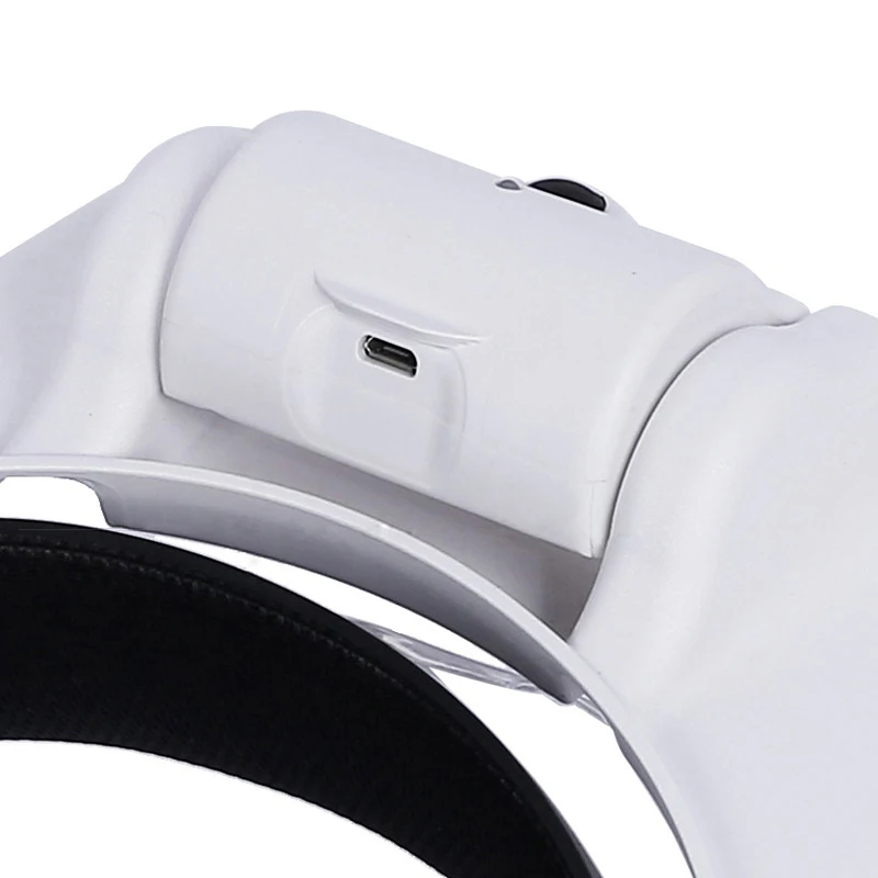 Heißer Verkauf USB Aufladbare Gläser Lupe Uhrmacher Reparatur Werkzeug Gläser Lupe LED Stirnband Lupe – Detail 3