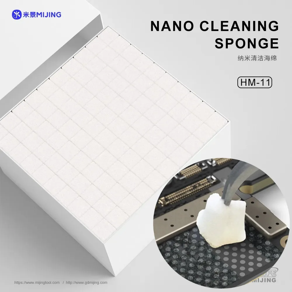

MIJING HM-11 NANO Cleaning Sponge MECHANIC Plastic Liquid Container Bottle for Phone PCB Board Screen Frame Camera Lens Cleaning