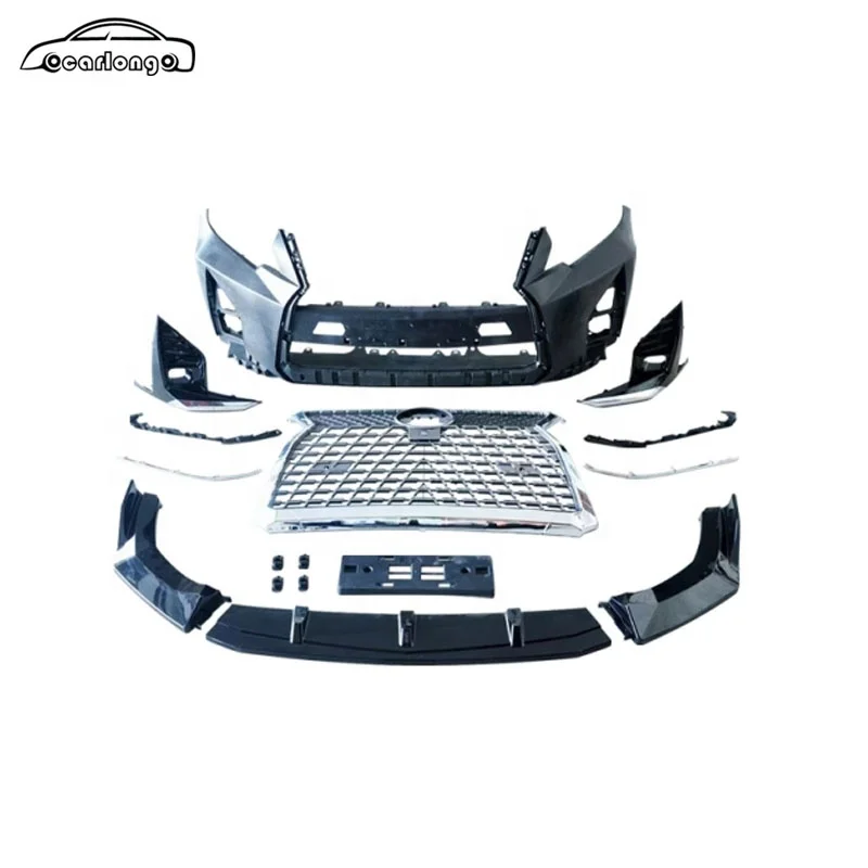 

Most Popular Car Bumper for Toyota Prado 2018-2021 Upgrade to Lexus GX Style Body Kit Front Bumper Grille