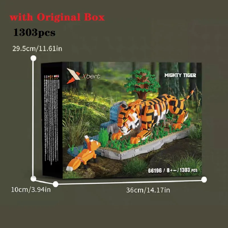 

With Original Box Children's Toys Christmas Gift Set 66191 Forest deer Building Blocks Assembling Animal Elk Bricks Model