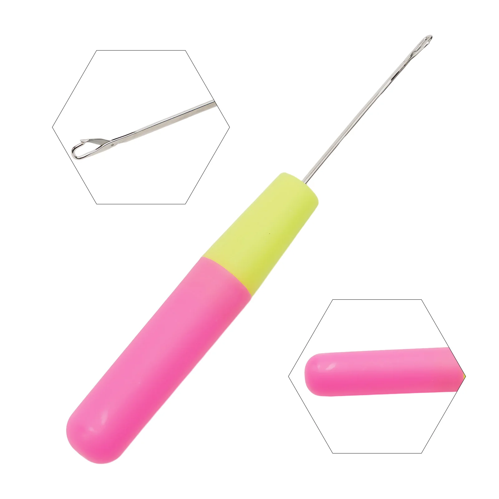 Knitting Tool with Stainless Steel Needle and Comfortable Handle for Carpet Crochet and Sweater Repair Handmade Design Projects - zdjęcie 1