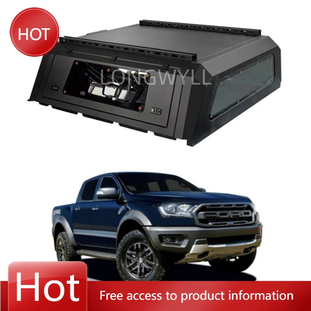 

New Aluminum Hilux Vigo Tonneau Cover for Ranger T8 Bed Cover High Quality Pickup Truck Retractable Roller Lid Bed Cover