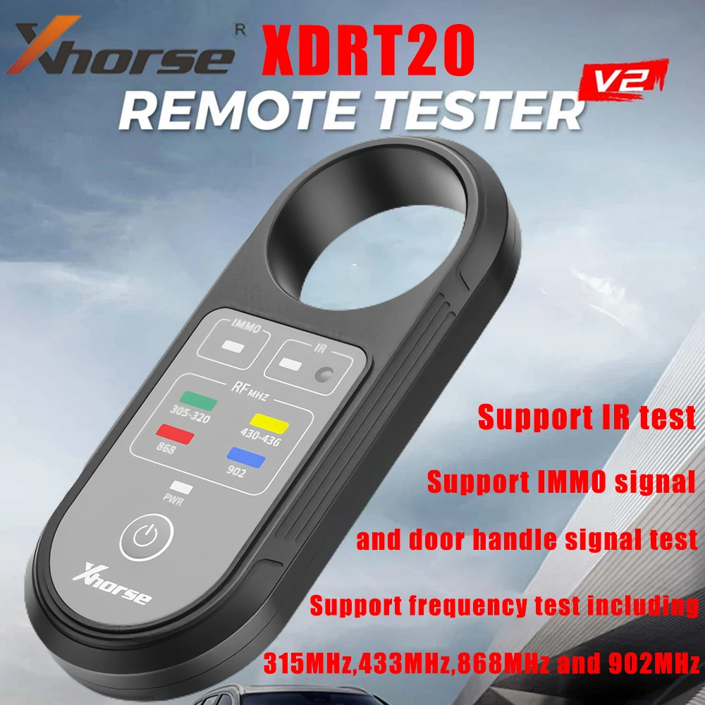 Xhorse XDRT20 V2 Remote Tester VVDI Tools Frequency Tester Infrared Signal Detection Support 315/433/868/902Mhz All Car Key