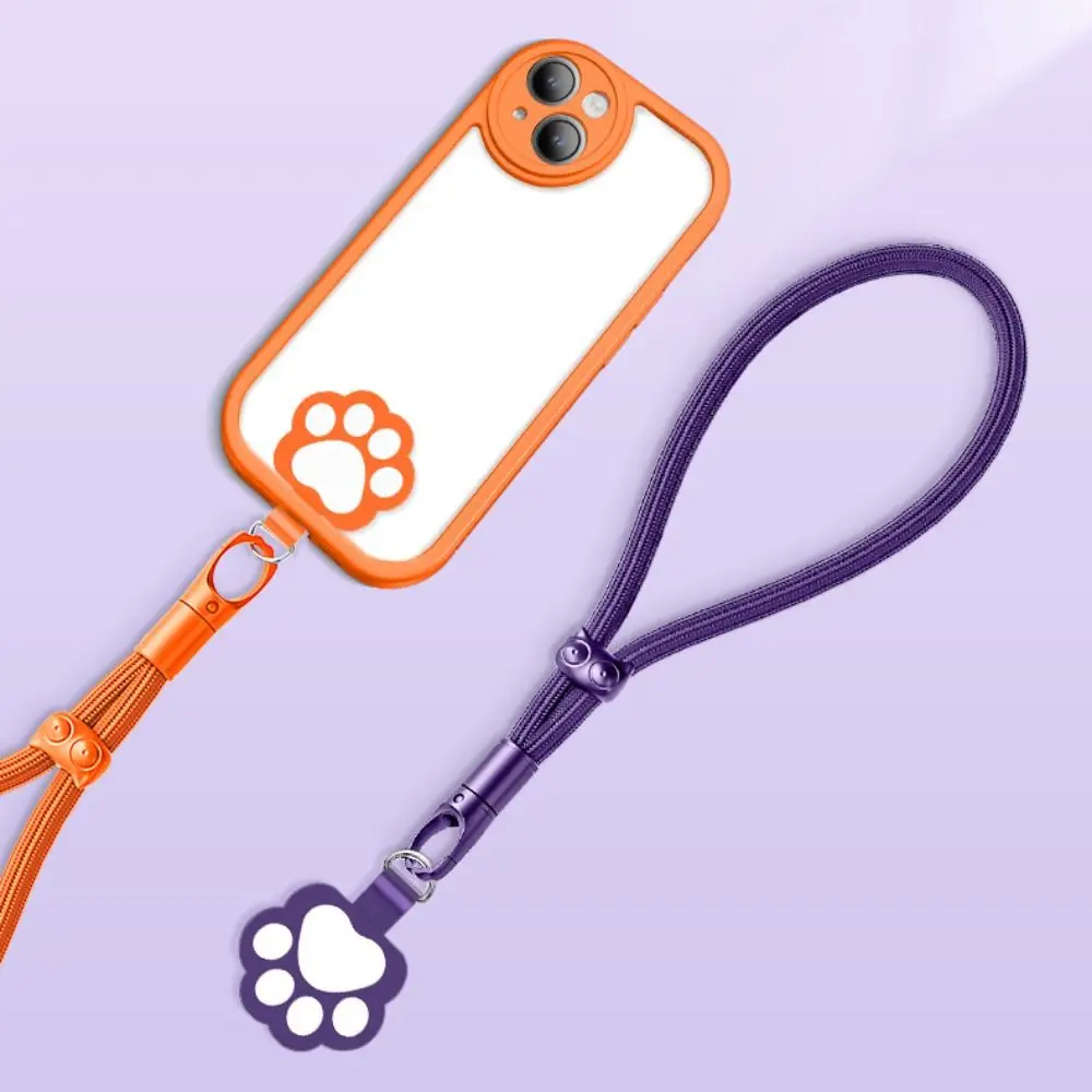 

New Cute Cartoon Phone Lanyard Adjustable Woven Hanging Wrist Strap Short Anti-lost Hand Rope Cell Phone Accessories