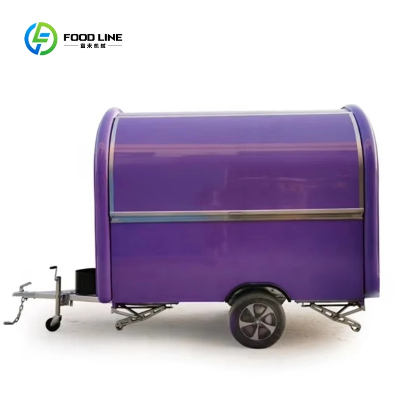 Customized Fully Featured Street Franchised Barbecue Waffle Marshmallow Burger Gourmet Food Truck