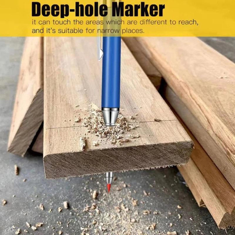 Metall Solid Carpenter Bleistift für Deep Hole Marker 6 stücke Nachfüll führt Markierung Holz bearbeitung Deep Hole Druck bleistifte stationär