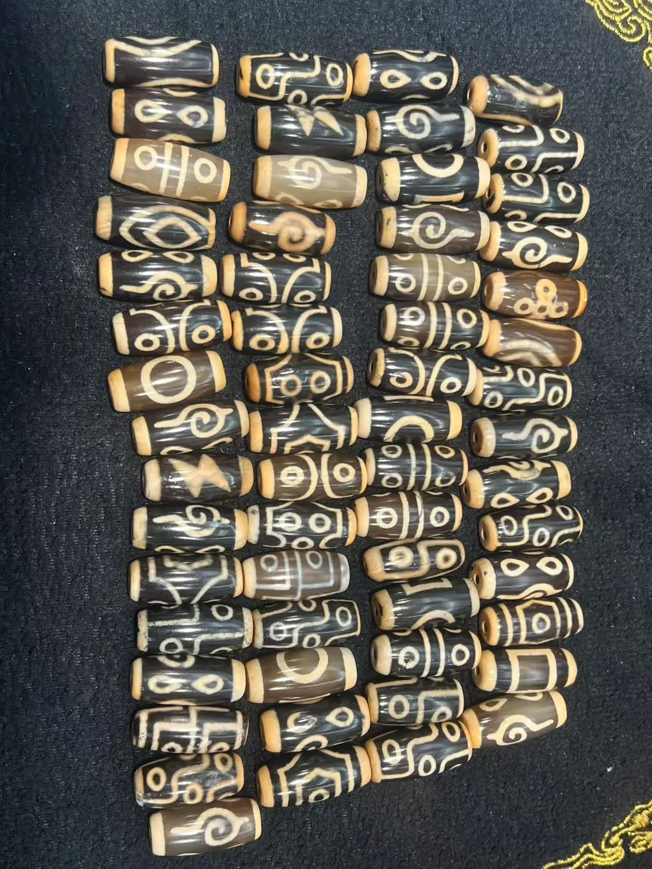 100pcs size 30mm Dzi Dzi wholesale noble necklace pendant accessories DIY bracelet God of wealth high quality