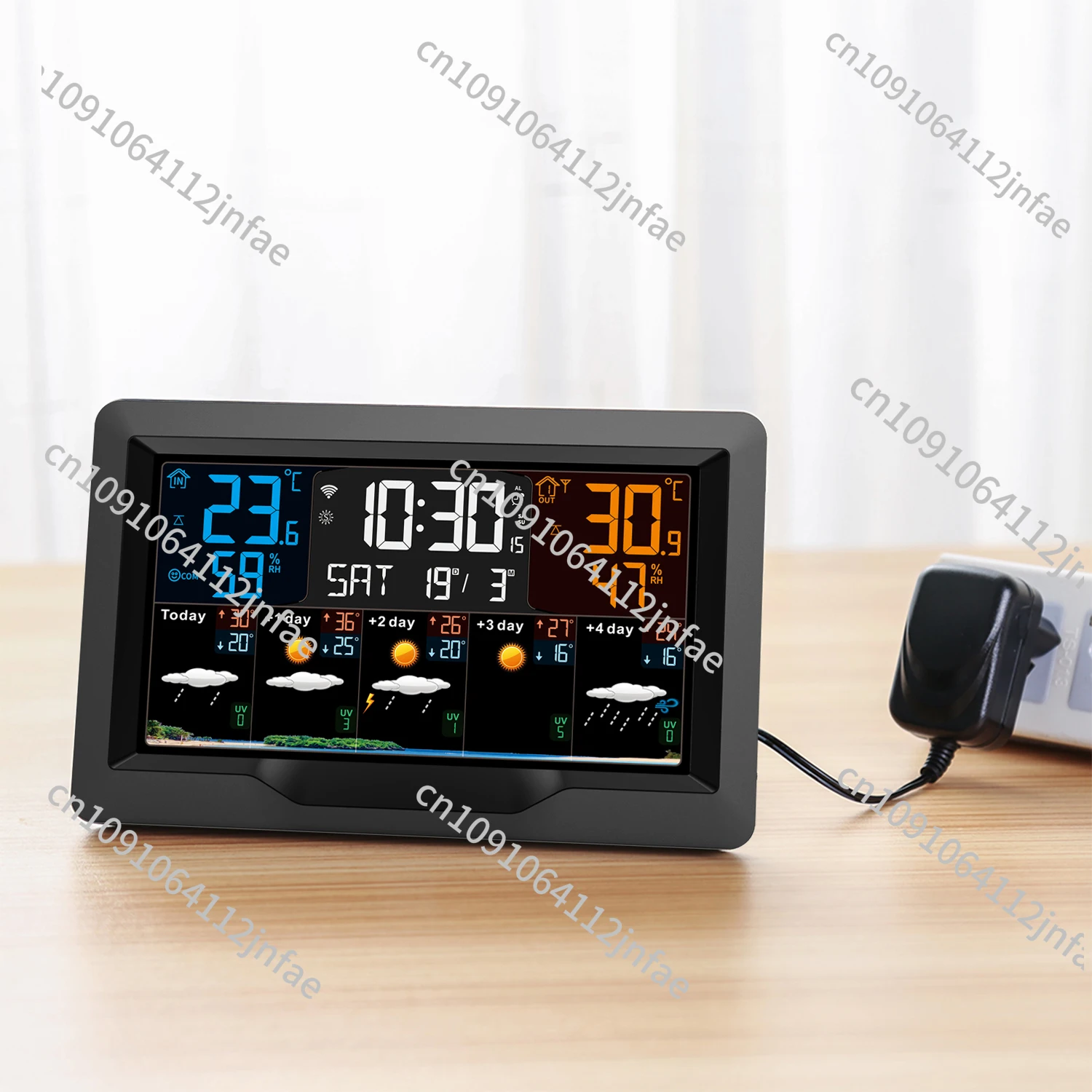 

Graffiti Weather Station with Color Screen, WiFi,Multi-Function Digital Alarm Clock,Indoor&Outdoor Temperature