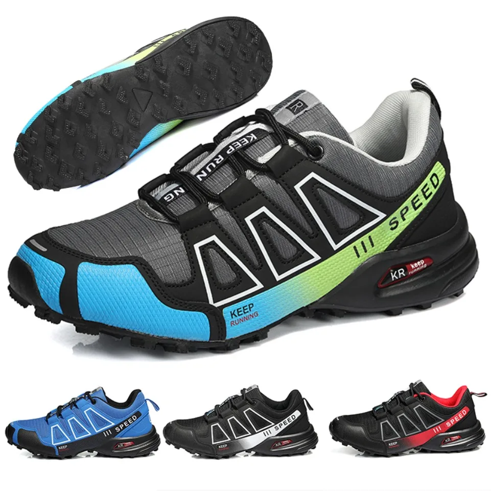 

Men's Cycling Sports Shoes Outdoor Cross-Country Mountain Bike Shoes Men's Non-Slip Wear-Resistant Casual Lockless Cycling Shoes