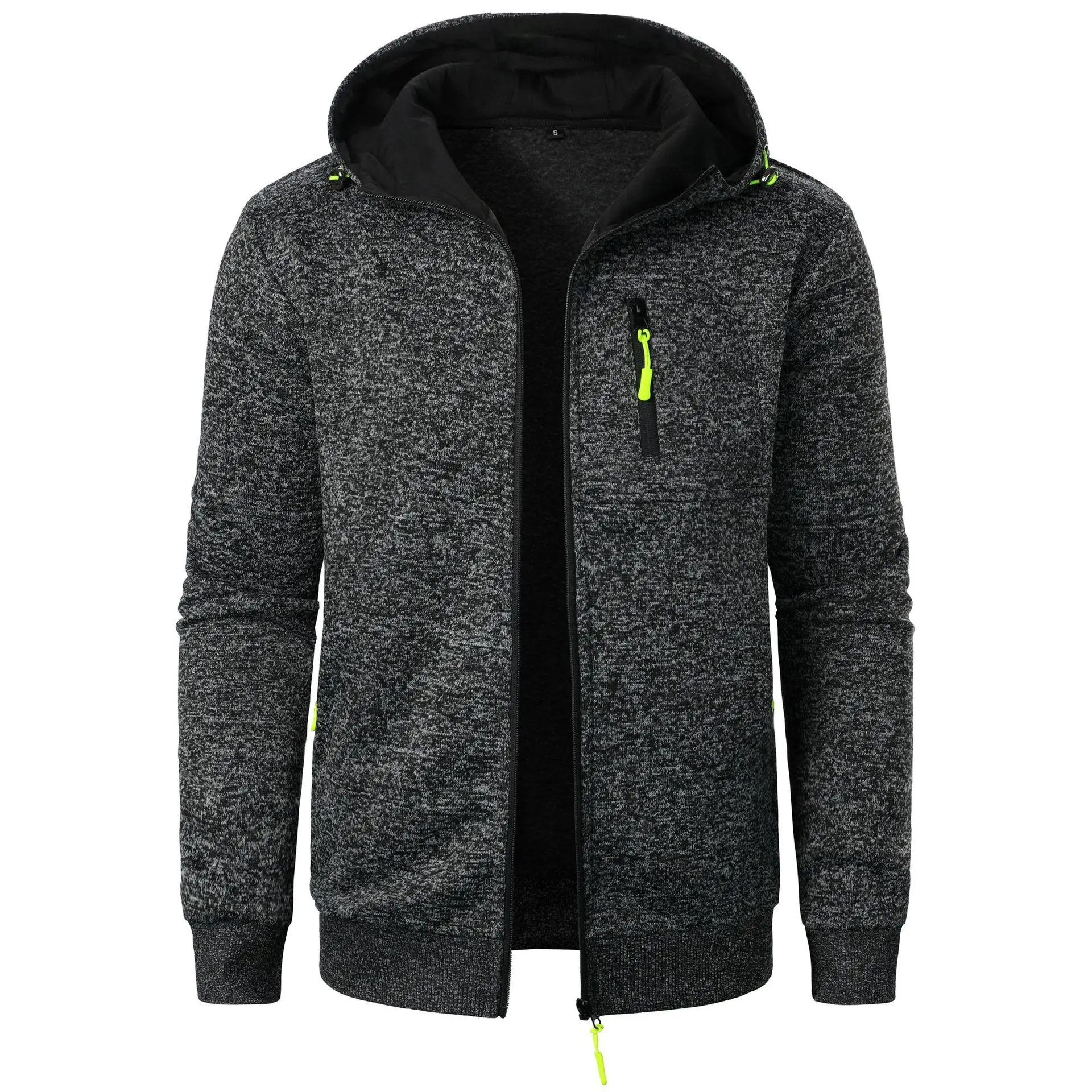 King Billion Men's Knit Hooded Baseball Jacket 4