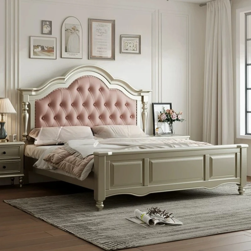 Aesthetic Upholstered Bed Under Storage Modern Sleeping Headboard Bed Multifunctional Luxury Camas De Dormitorio Furnitures