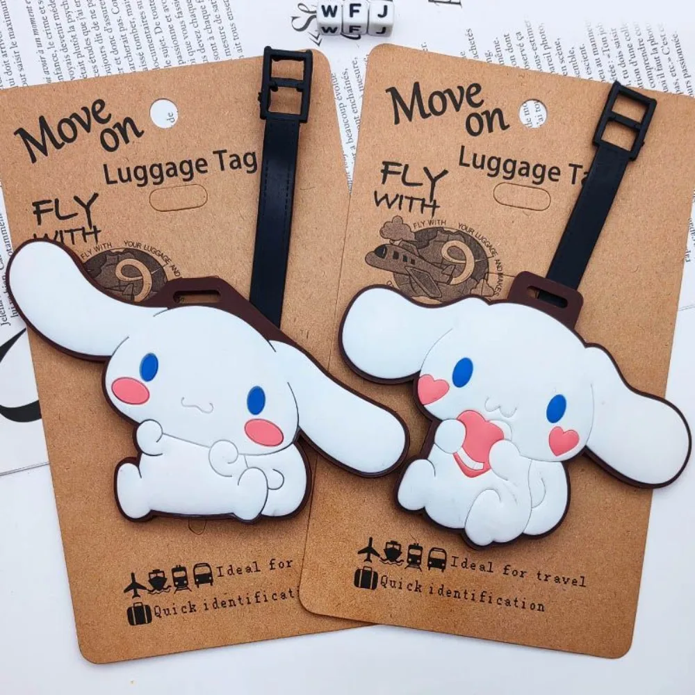 New creative cartoon cute cartoon big-eared dog yellow dog card bag luggage tag creative pendant luggage tag boarding pass gift view 5