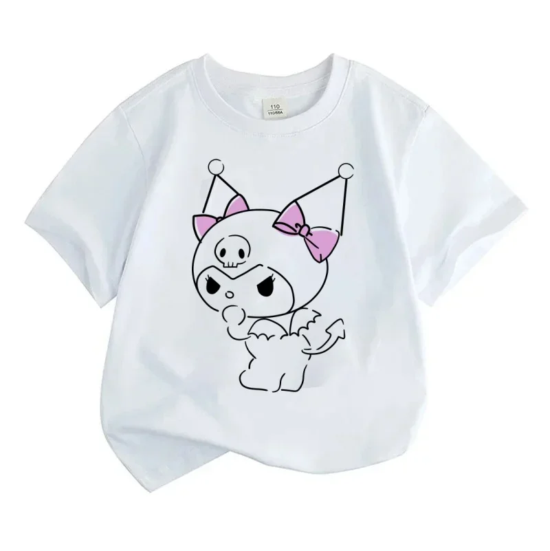 

Kuromi Cartoon Print T-Shirt for Kids - Vibrant Colors | Everyday Casual Wear for School & Play