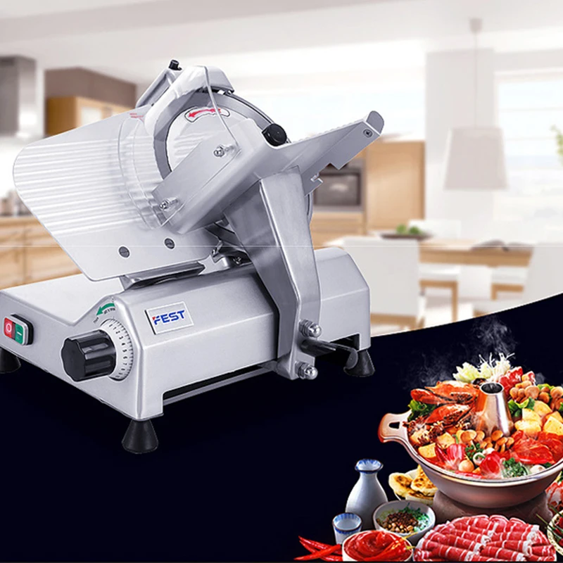 

Food Slicer Electric Commercial Meat Slicer 8 Inch Blade Electric Food Slicer Grinder Home Meat Slicer Cutting Machine