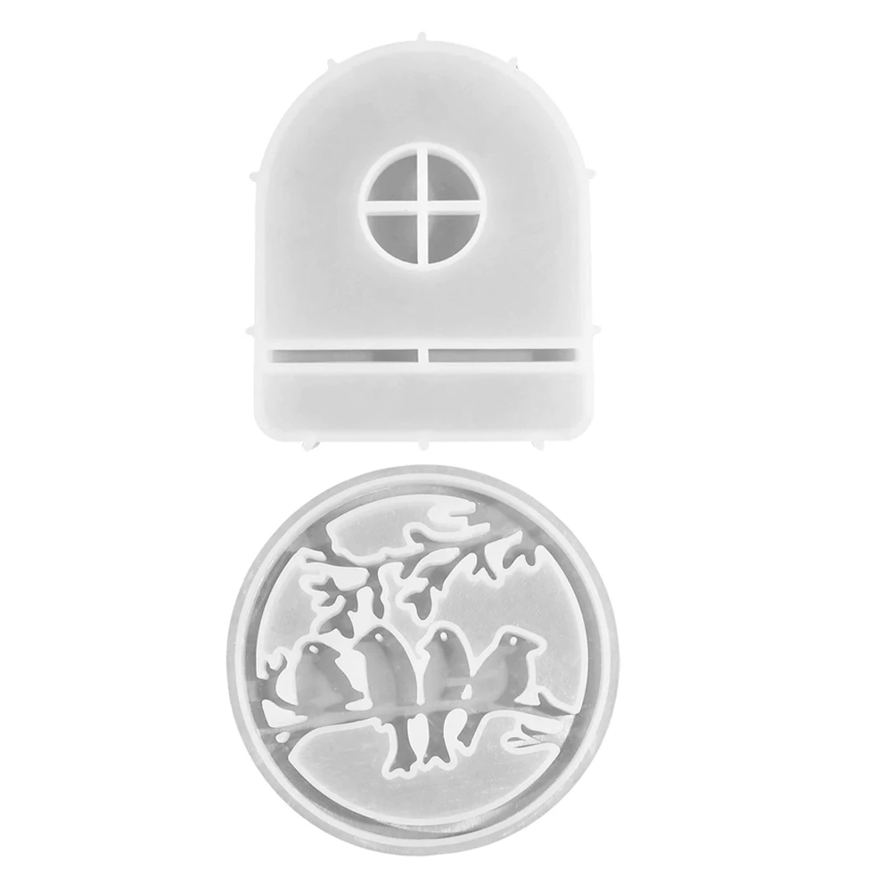 

2 Pcs Mold Animal Making Manual Bird Molds Silicone Silica Gel Aroma Resin