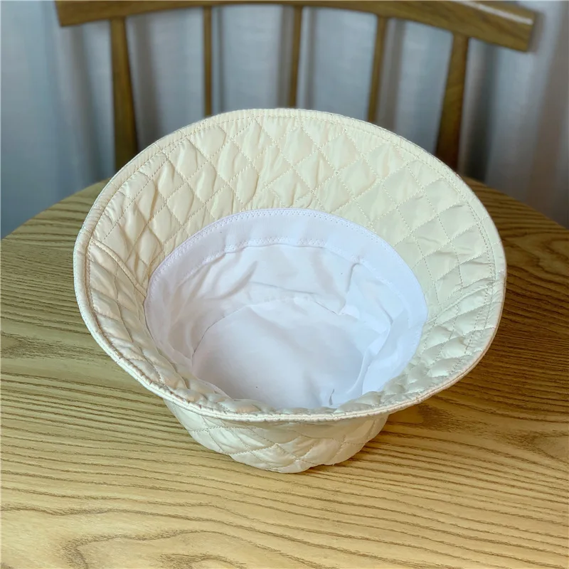 الدافئة أسفل قبعة بحافة للنساء الخريف الشتاء يندبروف صياد قبعة بلون المعين الإناث بنما قبعات للحماية من الشمس #5